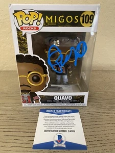 QUAVO MIGOS SIGNED FUNKO POP FIGURE 109 BECKETT BAS COA AUTO HUNCHO - Picture 1 of 6