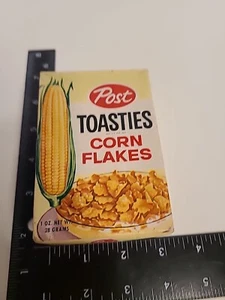 Antique Post Toasties Corn Flakes Small Post Cereal Box Empty 1 OZ - Picture 1 of 8