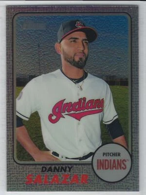 2017 Topps Heritage Chrome Purple Refractor Danny Salazar #THC-471 READ&SAVE, Foto 1 de 2