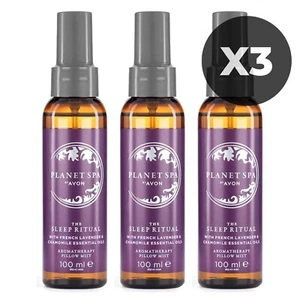 Avon Sleep Spray Planet Spa Beauty Sleep Lavender Chamomile Pillow Mist 100ml X3 - Picture 1 of 2