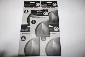 River Ridge Bifold Wallet Vertical Vinyl 6 Window Inserts Sleeves 5 Packages - Picture 1 of 1