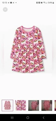 Hanna Andersson Pink Unicorn Dress Size 150 12 - Image 1 of 4