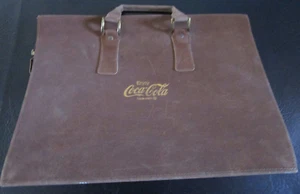 VINTAGE LATE 70'S EARLY 80'S COCA COLA FAUX SUEDE CARRY CASE - Picture 1 of 7