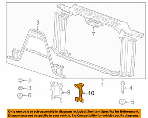 GM OEM Radiator Support-Outer Bracket Left 25804172 - Picture 1 of 4