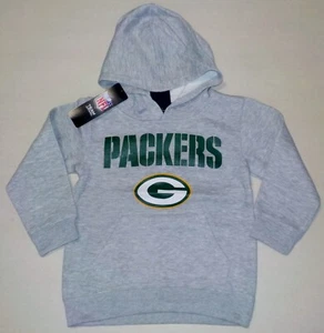 GREEN BAY PACKERS  NFL TEAM APPAREL HOODED SWEATSHIRT HOODIE BOYS S M L GRAY - Picture 1 of 2