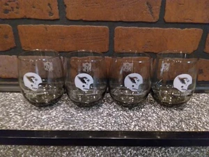 Lot of 4 - NFL St Louis Cardinals Football Gas Station Giveway Bar Glasses Smoke - Picture 1 of 6