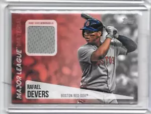 CAMISETA USADA RAFAEL DEVERS 2019 TOPPS MAJOR LIGAS MATERIALS JUEGO - Imagen 1 de 1