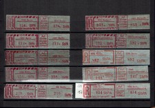 10 DDR SBPA Einschreibemarken LR 1 (A)