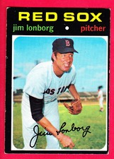 1971 TOPPS #577 JIM LONBORG RED SOX