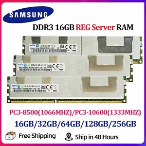 Memoria Samsung 16/32/64/128/256GB 4Rx4 DDR3 1066 1333MHz 1.5V ECC REG RDIMM - Imagen 1 de 6