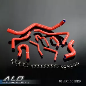 Red Silicone Radiator Hose Kit Fit For 1992-2000 Honda Civic D15 D16 SOHC EG/EK - Picture 1 of 12