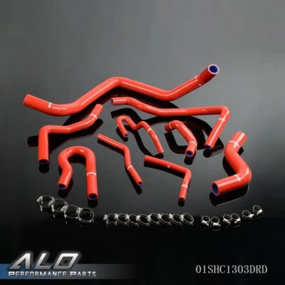 Kit de manguera de radiador de silicona roja apto para Honda Civic D15 D16 1992-2000 SOHC EG/EK Foto 1 de 4