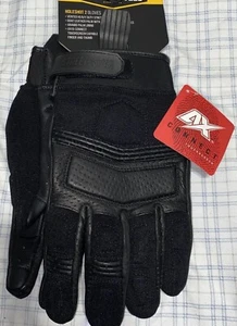 Street & Steel Black Motorcycle Gloves Padded Knuckles Touchscreen Capable - Picture 1 of 5