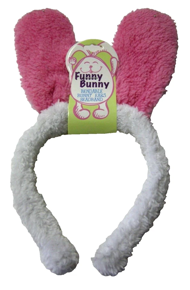 Diadema DM Merchandising Divertida Conejito Flexible Orejas de Conejo, Rosa, Totalmente Nueva Foto 1 de 1