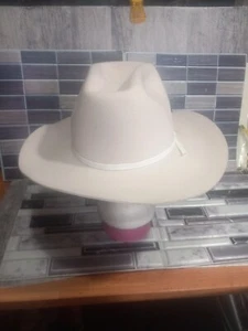 Calgary Convention & Visitors Bureau 3X Qualtity Smithbilt Hat Size 7 1/2 Cream - Picture 1 of 13