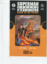 SUPERMAN VS. THE TERMINATOR : DEATH TO THE FUTURE # 2 !! 1999 ALAN GRANT !!2!