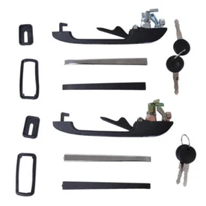 Front L&R Outside Door Handle Kits for VW Golf MK1 1974-1983 MK2 1983-1992 - Picture 1 of 12