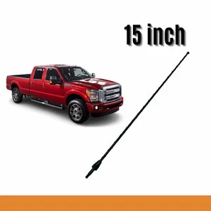 15" Car Radio Aerial Am/Fm Black Antenna For Ford F250 Super Duty (1999-2008) - Picture 1 of 2