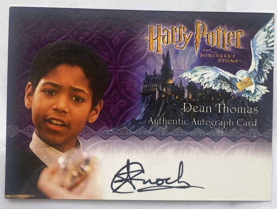 Harry Potter Alfred Enoch Dean Thomas Auto Trading Card PS SS Philosophers Stone - Image 1 of 1