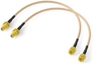 2x SMA Antenna Adapter Cable 12" For Cellular Amplifier SDR USB Dongle Receiver - Picture 1 of 5