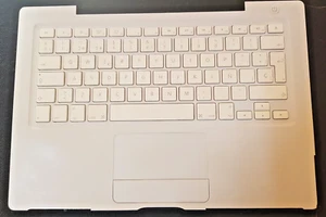 APPLE MACBOOK WHITE A1181 2007 2008 2009 EURO KEYBOARD PALMREST TOPCASE - Picture 1 of 4