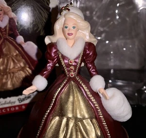Holiday Barbie 1996 Hallmark Christmas Tree Ornament Collector Series #4 Vintage - Picture 1 of 7