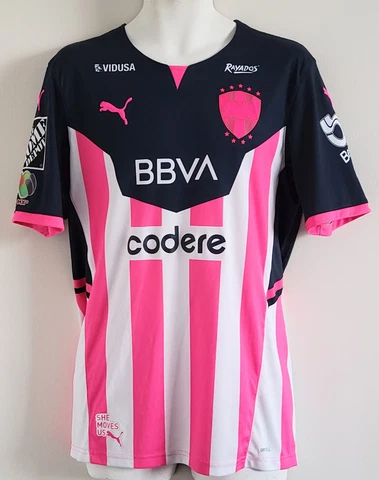 Club de Futbol Monterrey Rayados Mexico PUMA Soccer Jersey 2021-22 October Pink Cover