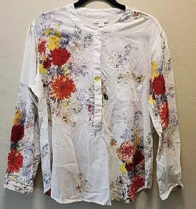 JW style Floral Blouse NWT , Large - Picture 1 of 8
