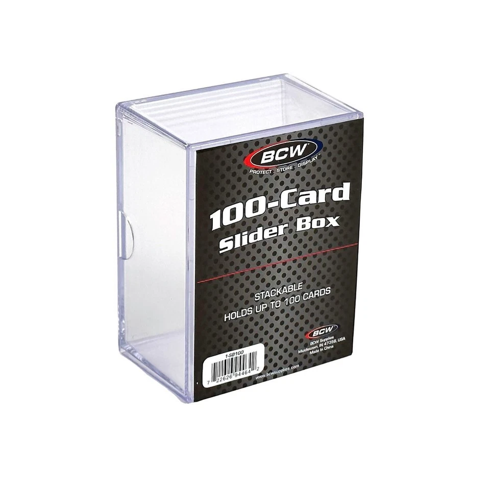 BCW 2-Piece Slider Box - 10 25 35 50 100 150 200 250 count Sports TGC -YOU PICK! - Image 1 of 1
