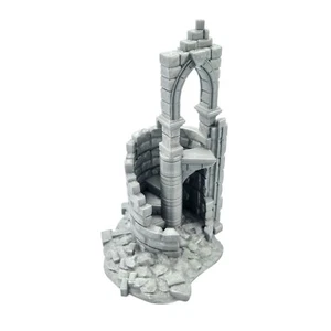 Tower Ruin Medieval Terrain Tabletop for LOTR AOS WFB Scenery 3D Printed QP3D - Picture 1 of 5