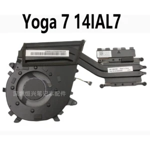 For Lenovo Yoga 7 14IAL7 Laptop CPU Cooling Fan Heatsink Radiator 5H40S20555 - Afbeelding 1 van 2