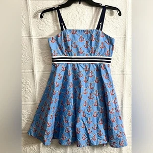 Girls Lilly Pulitzer Size 14 Strappy Anchors Sailor Sundress - Picture 1 of 4
