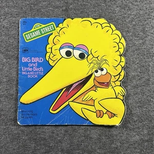 Big and Little Birds Golden Super Shape Book Vintage 1977 Sesame Street Children - Foto 1 di 11