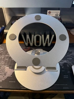 OMOTON Adjustable Laptop Stand 360° Rotating Base, Foldable Up to 16” Laptop - Image 1 of 4