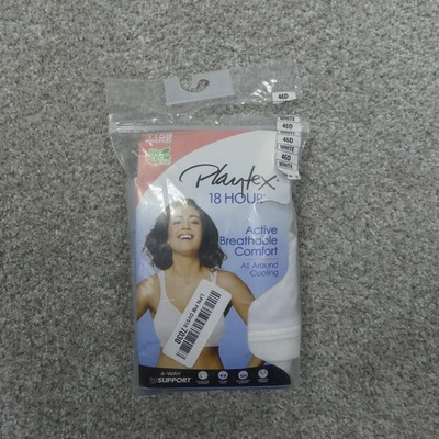 Sujetador Playtex Mujer 46D Blanco Inalámbrico Activo Transpirable 18 Horas 4159 Foto 1 de 4
