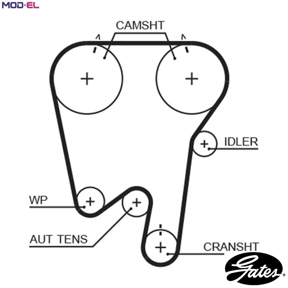 TIMING BELT 5397XS FOR VOLVO 850/Rural S70 V70/� B5202S/5202FS 2.0L 5cyl S70 - Image 1 of 4