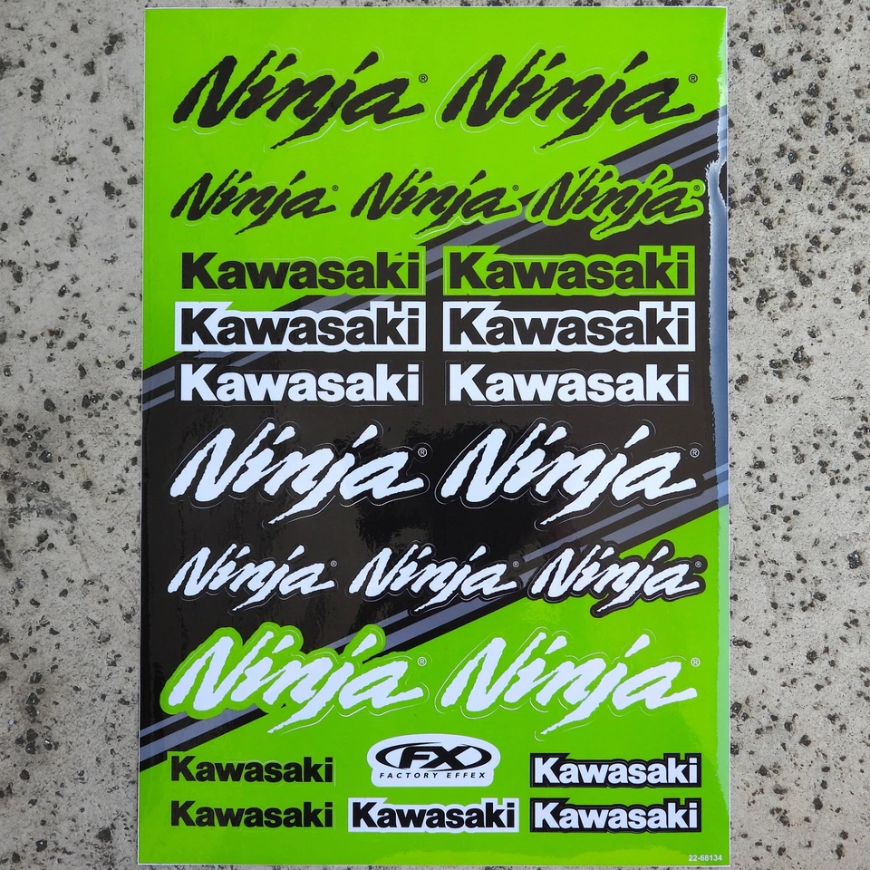 Kawasaki Ninja 250 300 500 ZX6 ZX6R ZX9 ZX9R ZX10R ZX14 DECALS STICKERS GRAPHICS - Image 1 of 1