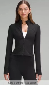 Lululemon Define Cropped Jacket Nulu Black - Size US 6 / UK 10 | Brand New - Picture 1 of 8