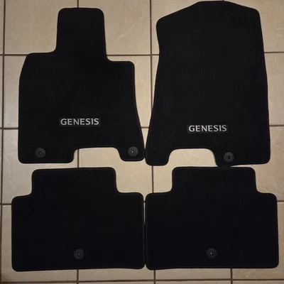 Juego completo de alfombrillas negras originales OEM 2022-2025 Genesis GV70 Foto 1 de 4
