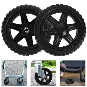 2 Pcs Shopping Cart Wheels Carts Replacement Plastic for Casters Trolleys - Picture 1 of 12