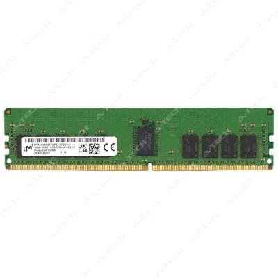 Micron 16GB DDR4 PC4-25600 ECC RDIMM Server Memory RAM (MTA18ASF2G72PDZ-3G2E1) - Image 1 of 2