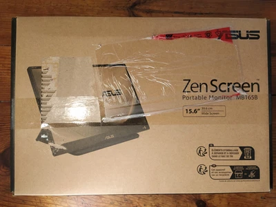 ASUS ZenScreen MB165B 15,6 Zoll tragbarer WXGA LCD USB-Monitor - Schwarz - OVP - Bild 1 von 4