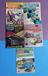 Vintage Hot Rod Rodders Handbook, Motor Trend & Drag Car Magazine Lot - Picture 1 of 8