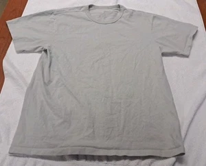 Lady White Co Shirt Medium hellgrau Baumwolle Rundhals Kurzarm sanforisiert - Bild 1 von 11