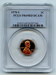 1978 S 1C Lincoln Cent Proof PCGS PR69DCAM - Picture 1 of 1