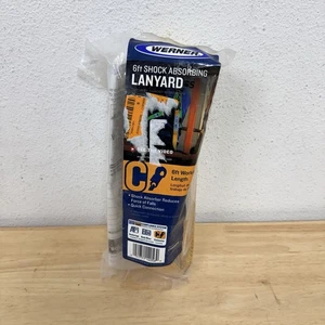 Werner 6 Foot Shock Absorbing Lanyard 6' Model C380000W - Picture 1 of 2