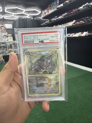 Steelix 24/95 Crosshatch Pokemon League Promo 2010 Unleashed! PSA 10 GEM MINT! - Image 1 of 2
