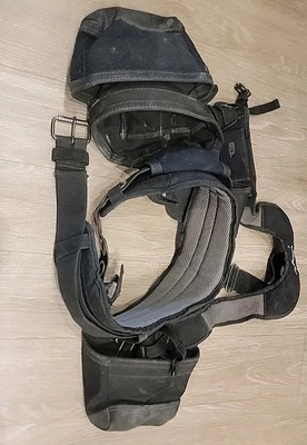 Husky Large Heavy Duty Work Tool Padded Belt & Suspenders Adjusts Fits Up To 52" - Image 1 of 4