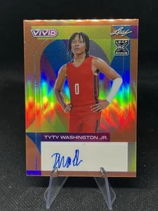 Leaf Vivid 2023 - Ty Ty Washington #BA-TWJ naranja/10 radiocontrol automático - Imagen 1 de 2