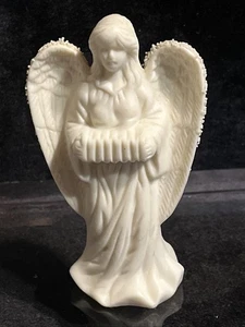"Figura acordeón ángel de vacaciones de jade blanca 3,5""" - Imagen 1 de 12